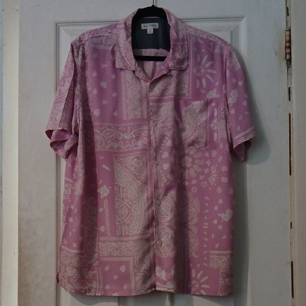Patterned Pink Men's Shirt